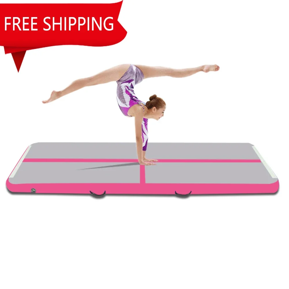 Free Shipping Delivery Within 3-7 Days gymnastic airtrack inflables para gimnasia pink air track