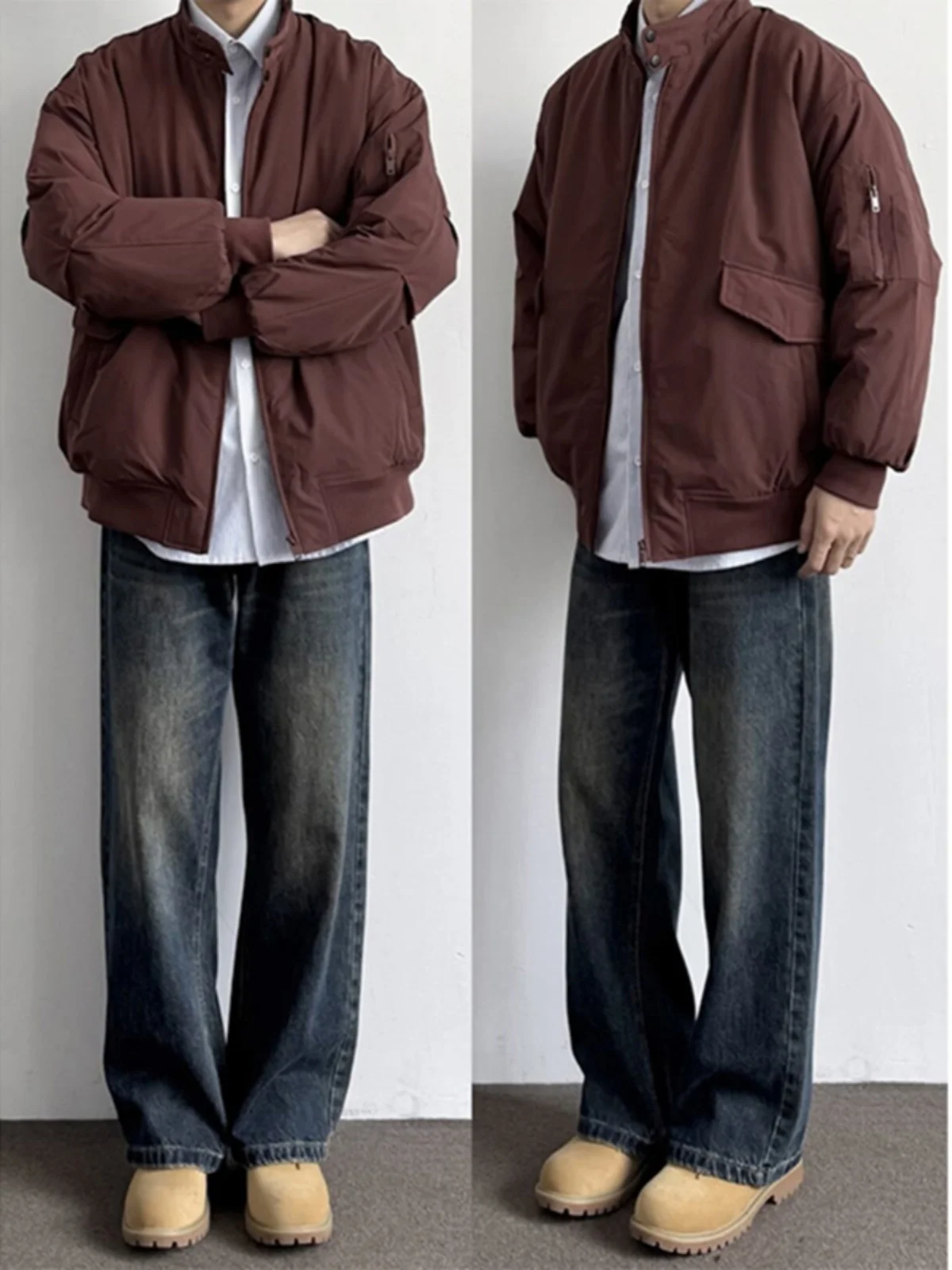 

Мужские прямые джинсы Deep Blue: американский стиль, зимняя коллекция, повседневные, в стиле High Street, готовые к ношению, хлопок/полиэстер