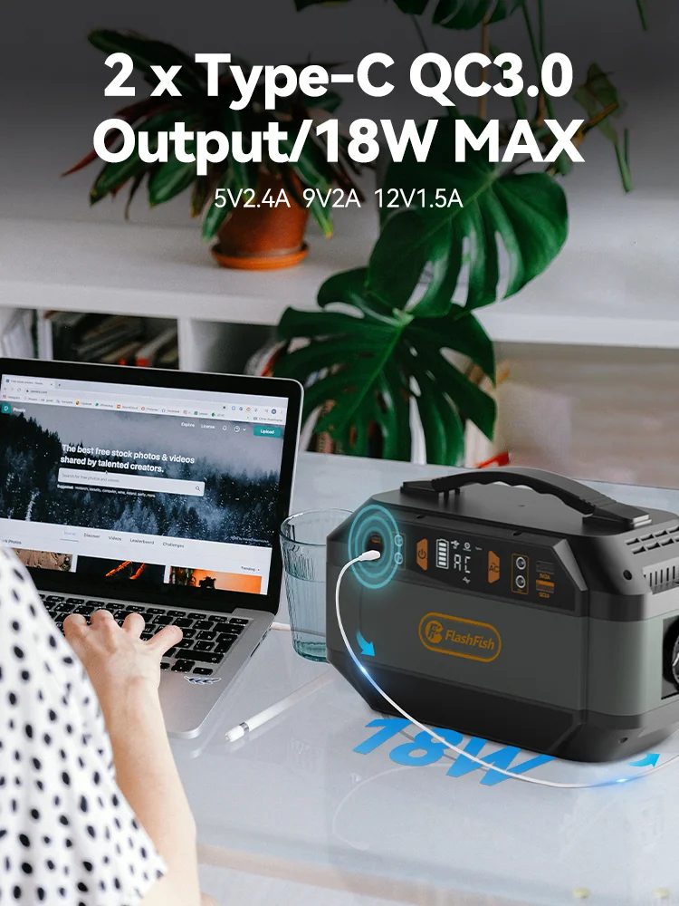 Imagem -02 - Flashfish Gerador Solar 288.6wh Estação de Energia Portátil 78000mah 3.7v ac 230v 330w para Outdoor Camping Power Supply ff