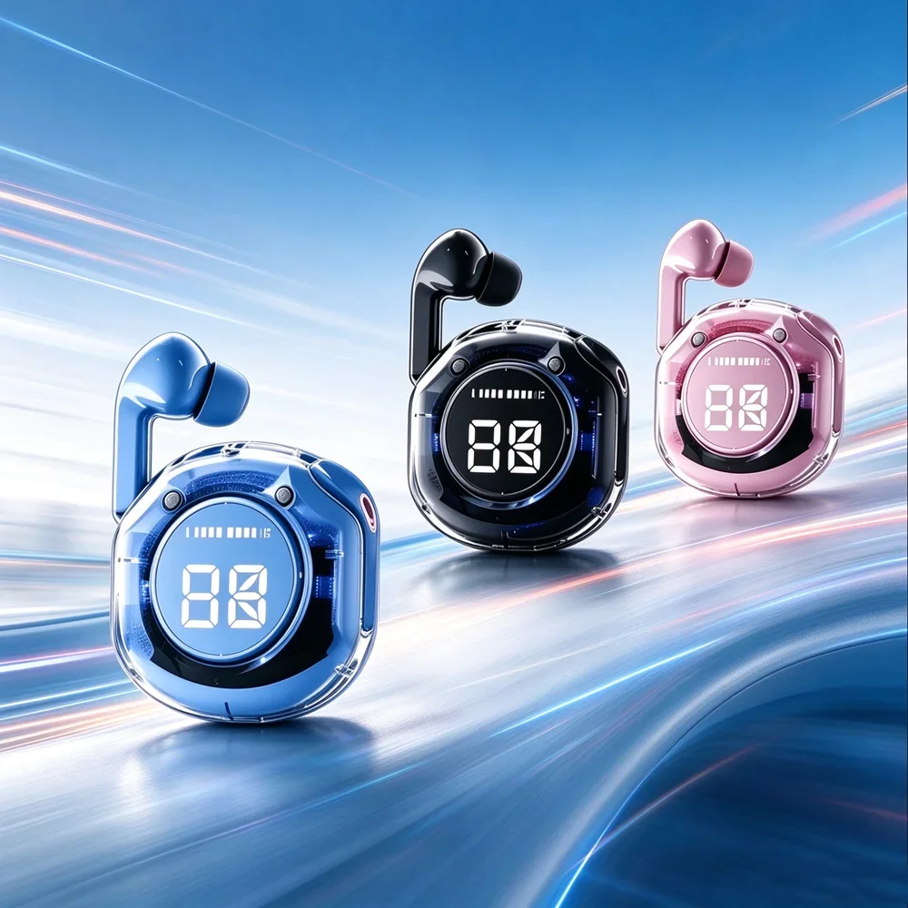 TWS Bluetooth Earphones Wireless Headphones Bring Delicate Sound Reproduction Soft Ear Contact Quick Pairing for Podcasts