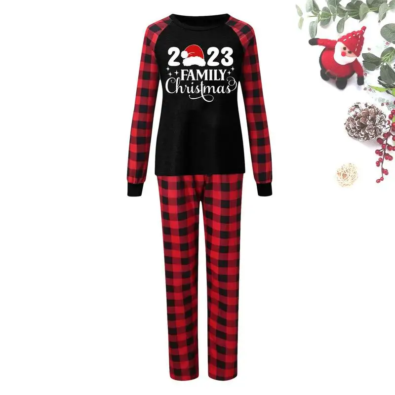 

Christmas PJs For Family Skin Friendly PJs Matching Long Sleeve Family Pajamas For Festival Parties