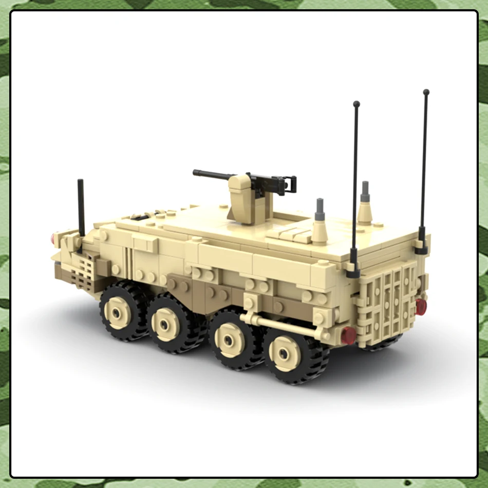 Serie militare MOC Mattoni M126 Stryker Fanteria Veicolo blindato Building Block Modello FAI DA TE Per Bambini Giocattoli Hobby Regali Di Compleanno