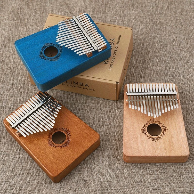 17 Tone Kalimba Portable Mini Mahogany Kalimba Beginners Adults Children Kalimbas Entry Level Practice Finger Piano Combinations