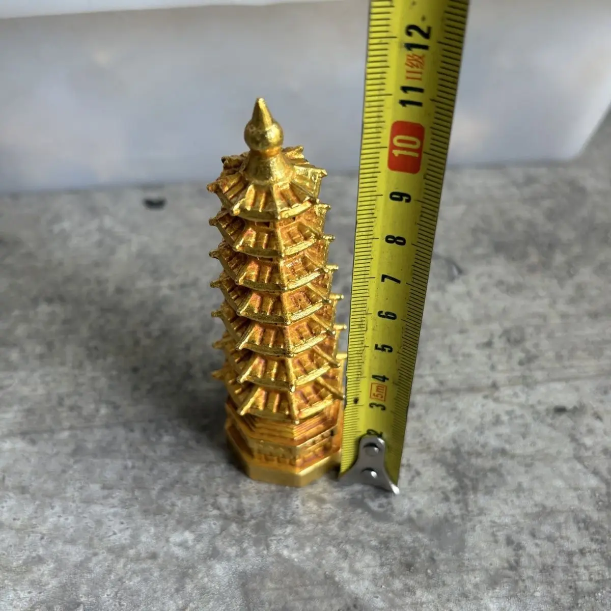 Medicine Buddha Pagoda Dharma Accessories Alloy Material Pagoda Torah Tianwang Pagoda Dharma Accessories Ornament