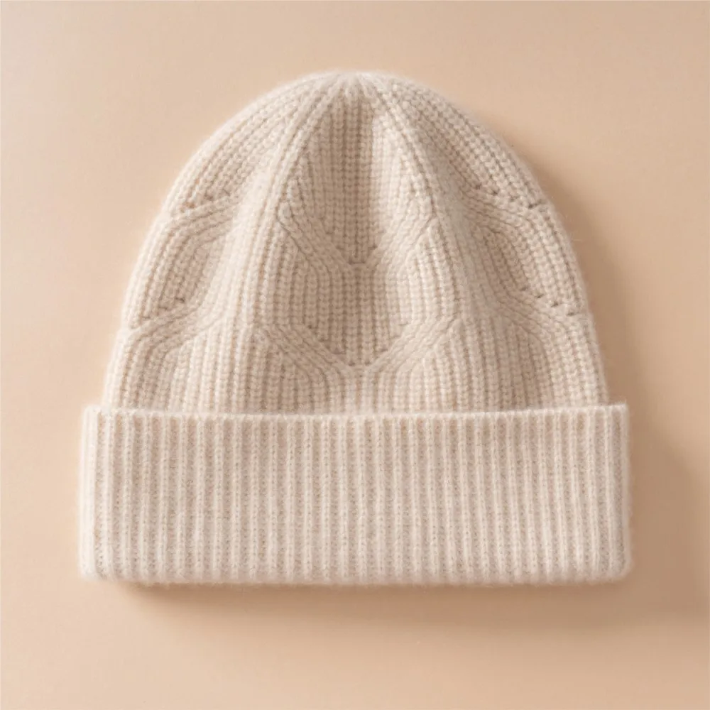 gift-thickened-100-pure-cashmere-hat-men-women-warm-knitted-wool-cap-autumn-winter-ear-protectors-headscarves-outdoor-windproof