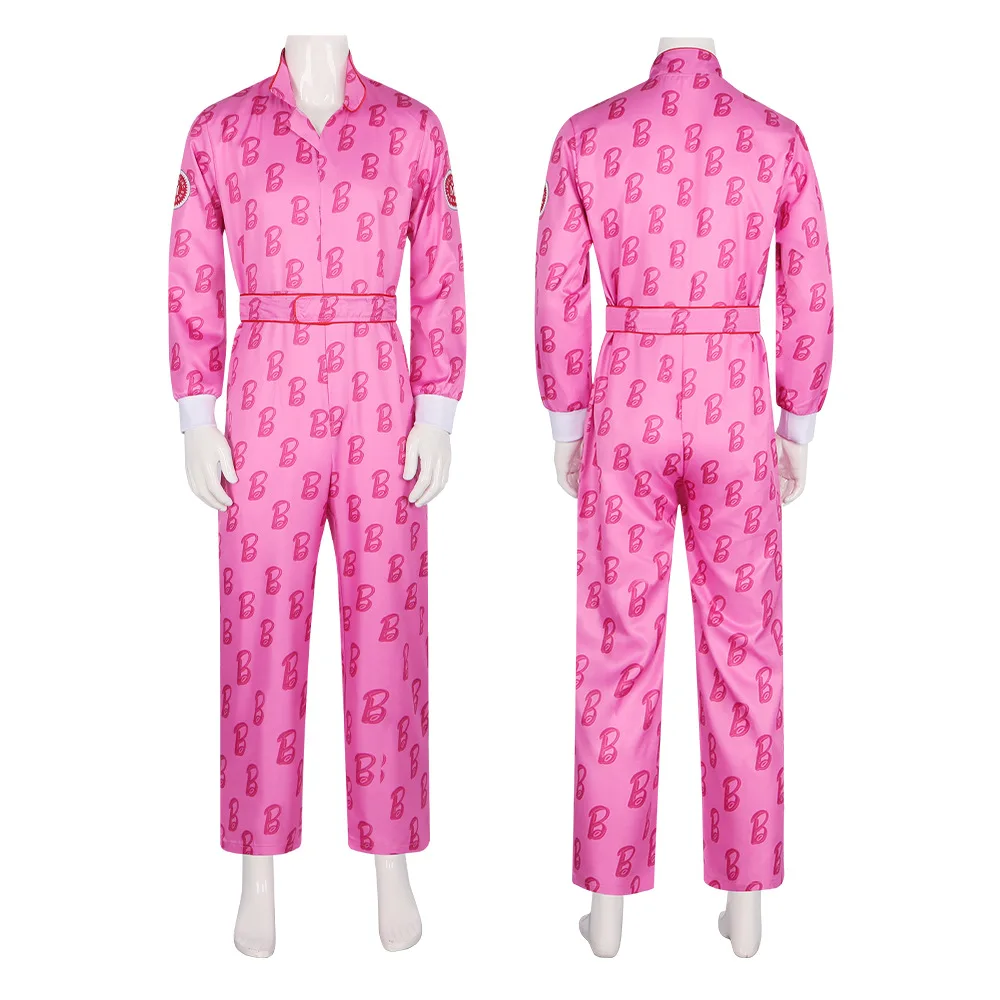 

Костюм для косплея Кена Райана Гослинга на Хэллоуин для взрослых мужчин, розовый комбинезон