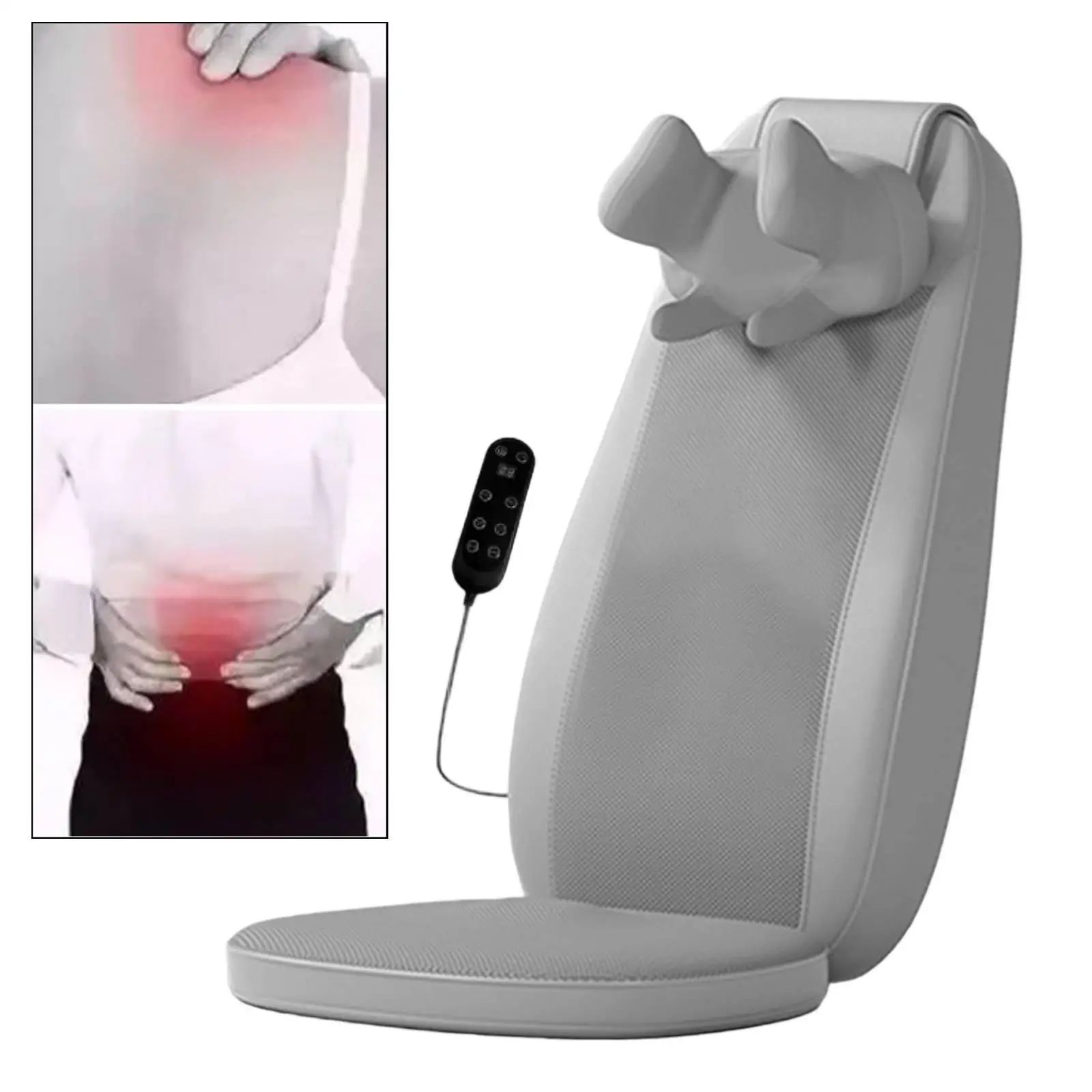 Comfortable Back Massager Chair Pad with Neck Massage and Heat for Recliner Dining Chair Home Use