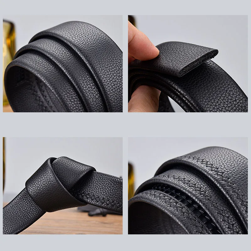 Ceinture automatique sans strucmen, sangle de corps en cuir de bonne qualité, largeur de 100 cm, 120 cm, 130 cm, 140 cm, 150 cm, 160 cm, 170 cm,
