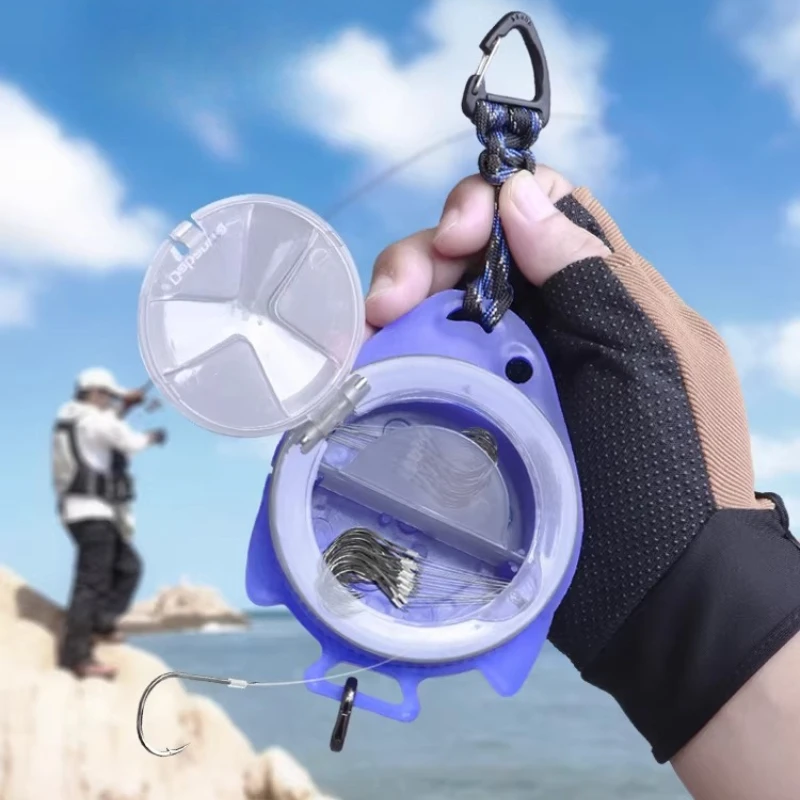 

Ящик для хранения дополнительной лески, ящик для крючков для морской рыбалки, коробка для аксессуаров для каменных приманок, новая вращающаяся леска большой емкости