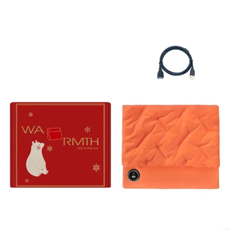 Digital Display Explosions Proof Rechargeable Heating Pad USB Charging Soft Comfortable Safe Use 87HA