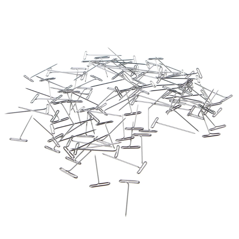 100 шт. для Т-образных игл для парика на пене для стиля головы для шитья головы