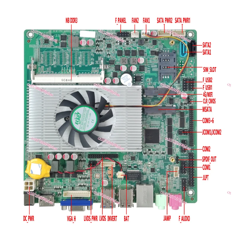 Industrial Control Motherboard Mini ITX/I3-3217UI5-3317Ui7-3517U Industrial Computer All-in-one Advertising Machine