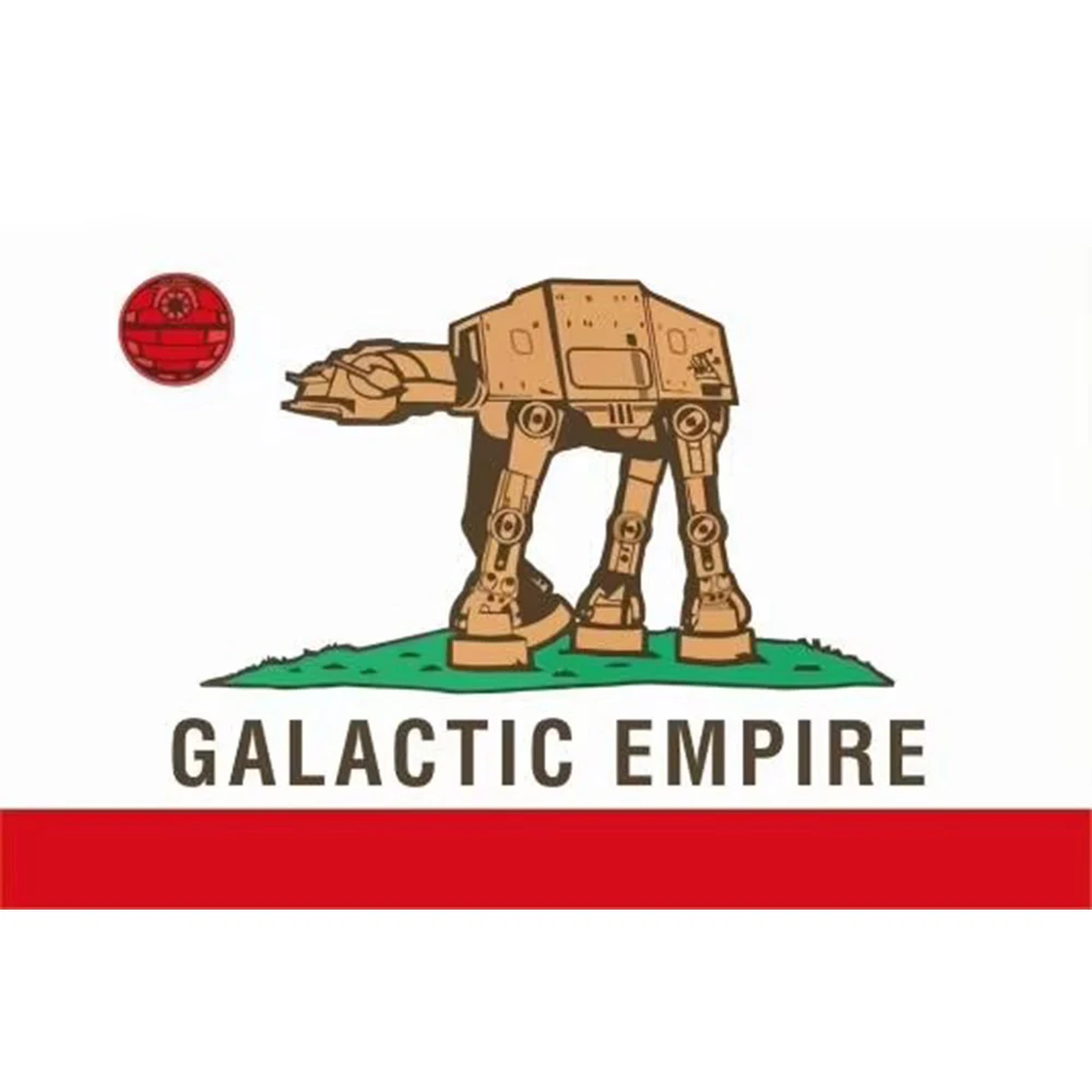 3x5ft Galactic Reich Flagge 100% polyester fahnen mit California Republik Banner