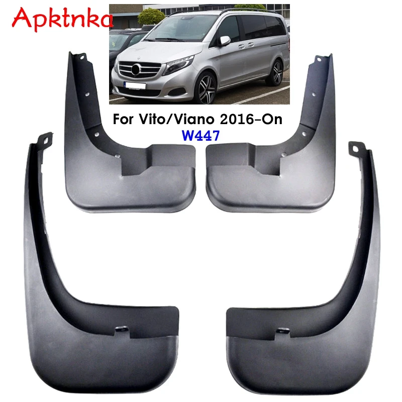 Set Car Mud Flaps For Benz Vito Viano V-Class W447 2015 - 2018 Mudflaps Splash Guards Mud Flap Mudguard Fender Front Rear