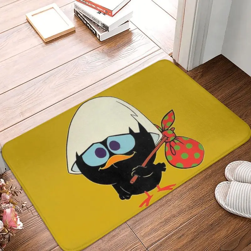 Kawaii Calimero Chiken Doormat Anti-Slip Entrance Kitchen Bath Floor Door Mat Cartoon Anime Bedroom Balcony Rug Carpet Footpad