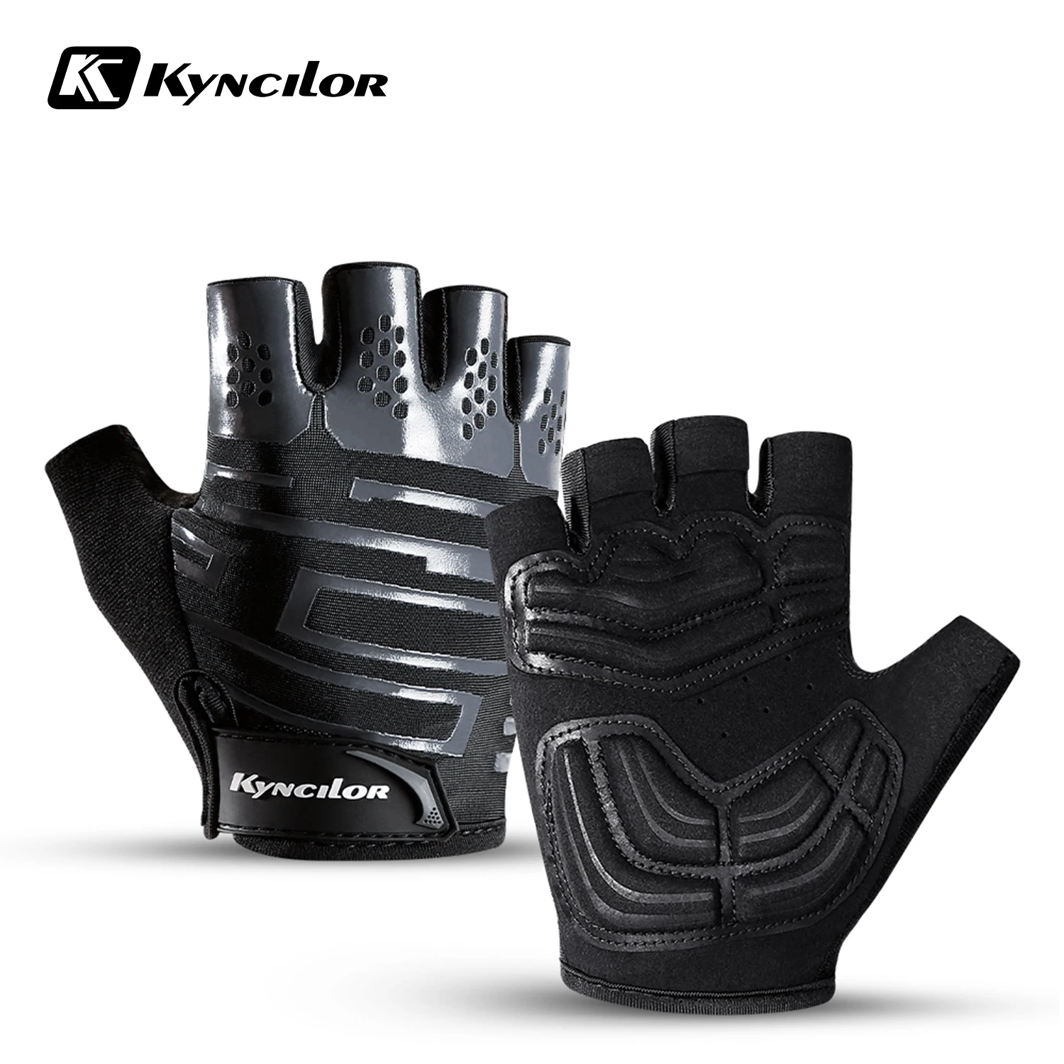 Kyncilor Cycling Gloves Thermal  Summer Gloves Windproof SBR Touch Screen Bike Gloves Half Finger Shockproof Sport Gloves