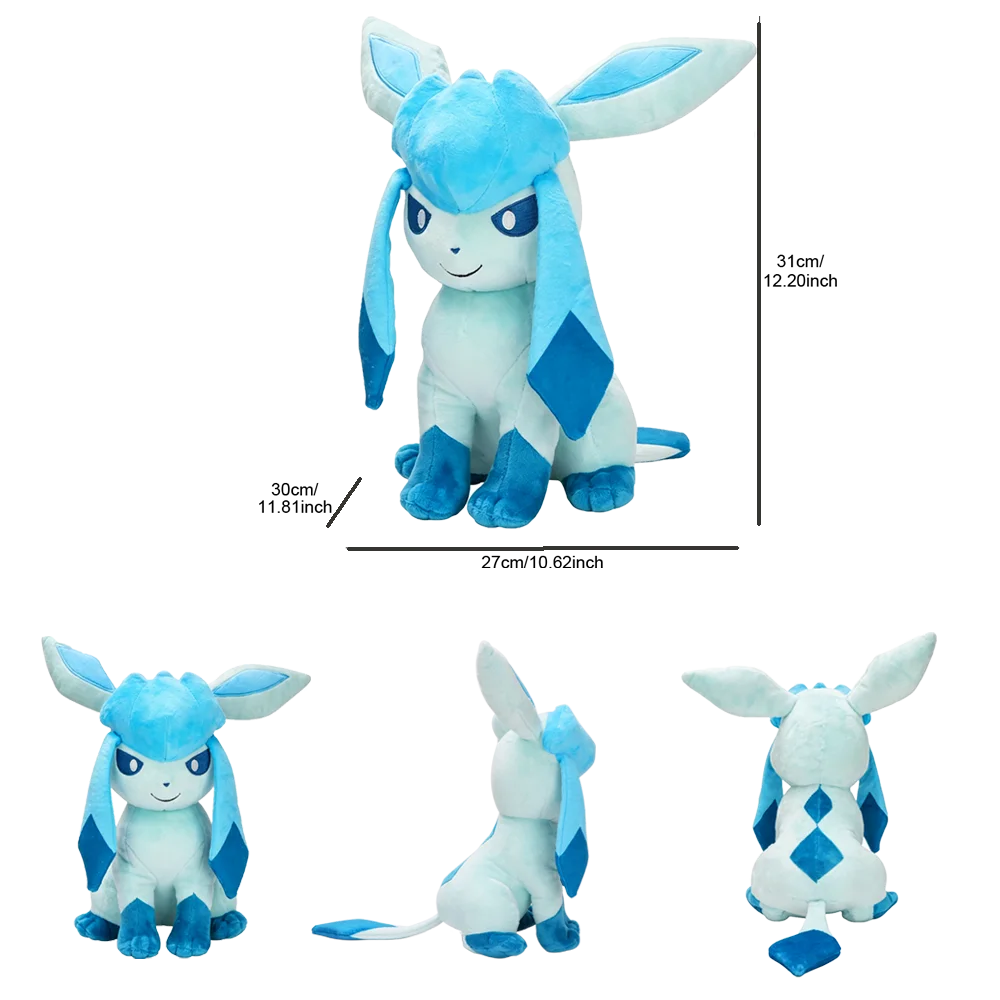 Sylveon Umbreon Espeon Leafeon Plüschtiere, niedliche Eevee-Kuscheltiere, Peluche-Puppen für Kinder, Geschenke mit Sammlerwert, 24 cm – Detail 12