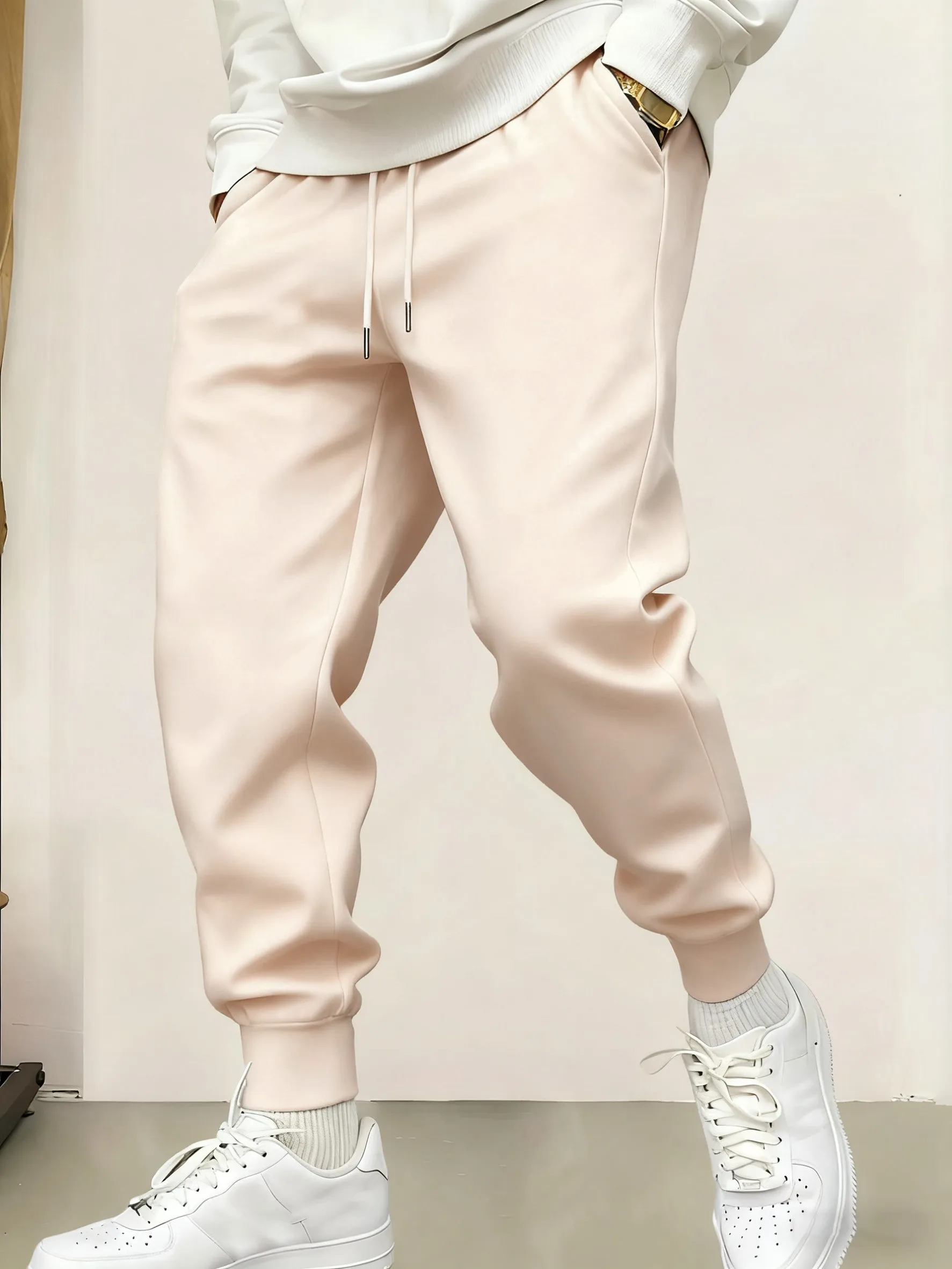 

Осенние длинные брюки для бега, мужские повседневные флисовые брюки, теплые уличные брюки, удобные спортивные брюки с карманами, спортивные брюки на шнурке