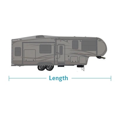 5th Wheel RV Caravan Cover, Camper Cover For 41-44 Feet Motorhome Travel Trailer, Come With Maintenance Accessory view 2