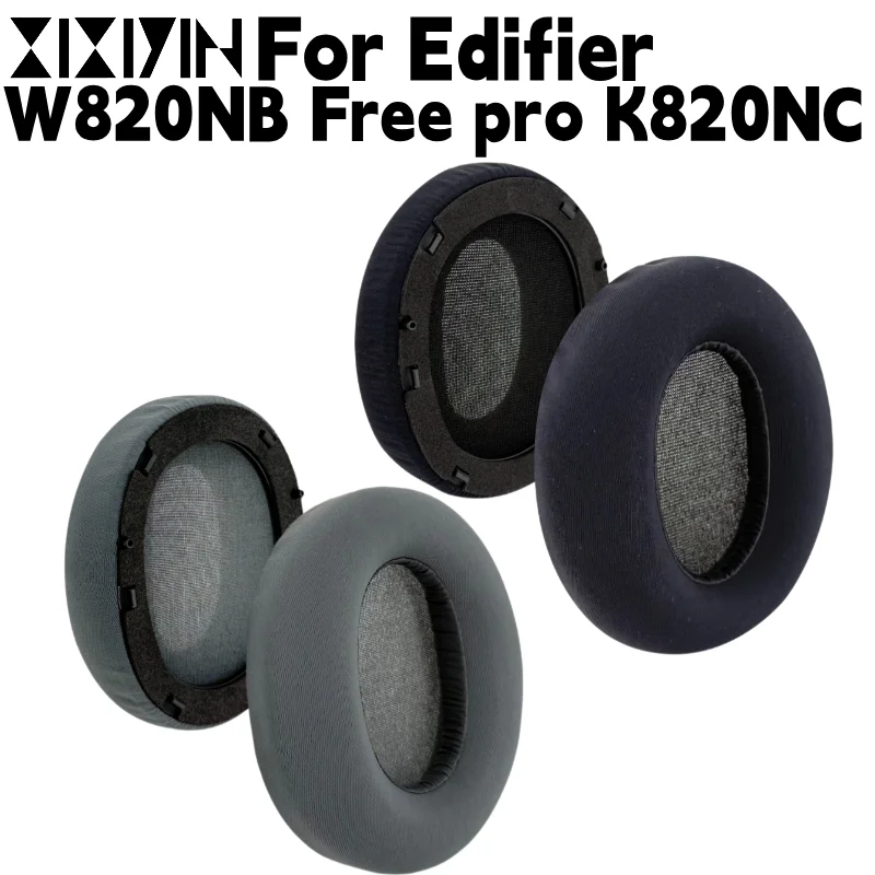Ice Silk Cloth Foam Earpads For Edifier W820NB Free Pro K820NC Headphones Replacement Ear Cushions Covers