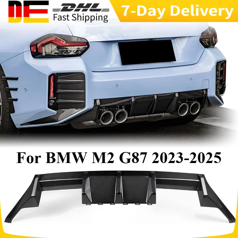 

Dry Carbon Fiber Rear Diffuser For BMW M2 G87 2023-2025 Rear Bumper Spoiler Diffuser Lips Splitter Car Bodykit Tuning