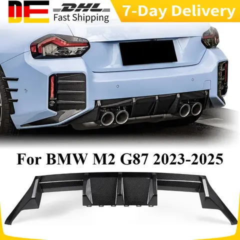 Dry Carbon Fiber Rear Diffuser For BMW M2 G87 2023-2025 Rear Bumper Spoiler Diffuser Lips Splitter Car Bodykit Tuning