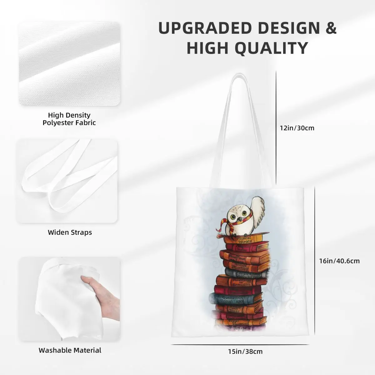 Сумки для покупок Hedwig, парусиновая большая сумка, складная женская сумка через плечо, дорожная сумка