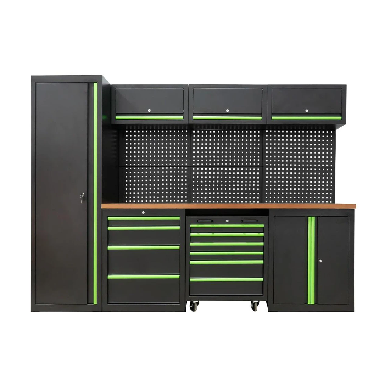 Picture 3: Modular Tool Storage Industrial Grade Cabinet System Complete Workshop Storage with Workbench & Tool Organization
