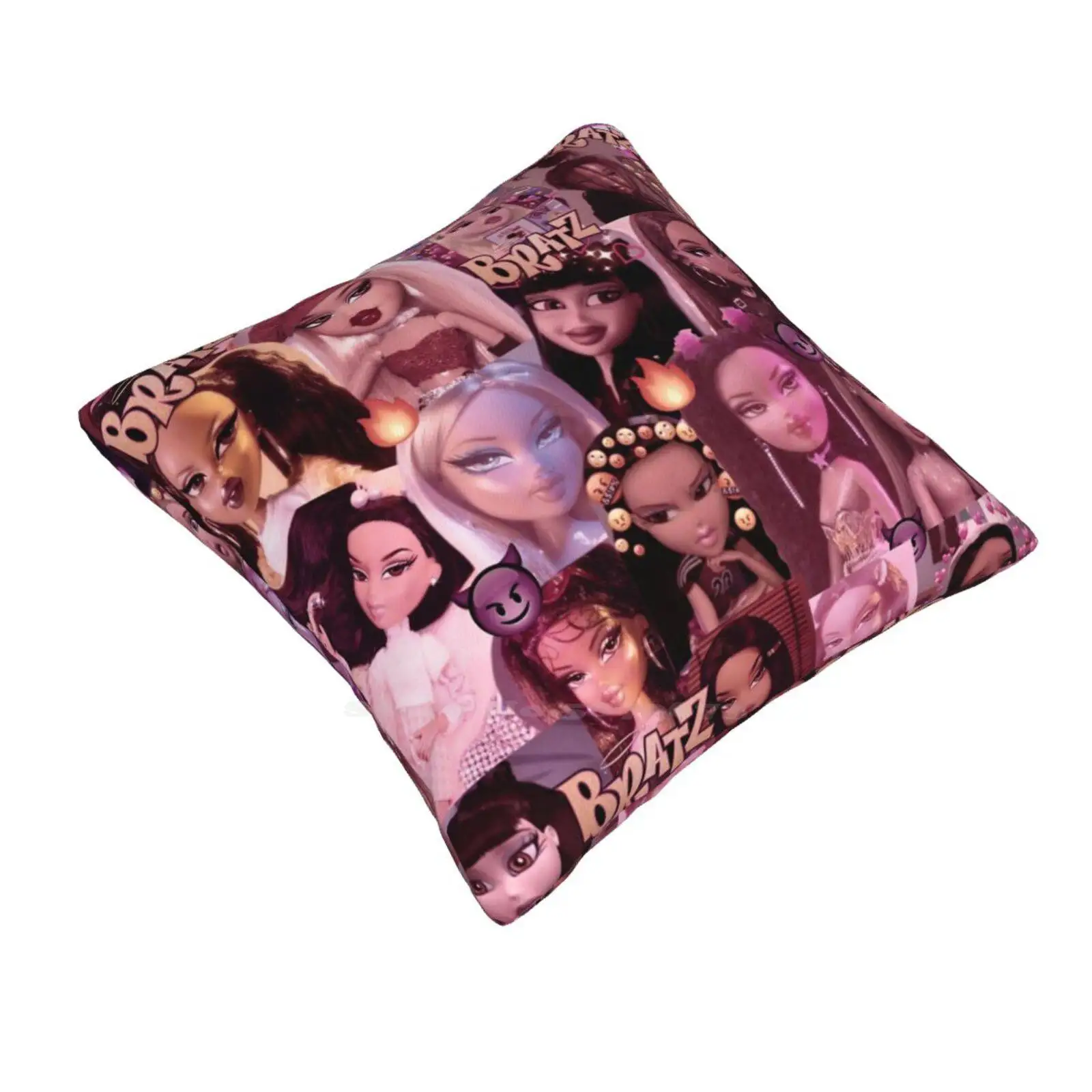 Bratz Pillow Cover Hug Pillowcase Bratz Aesthetic 2000s 90s Cloe Yasmin Sasha Jade Pink