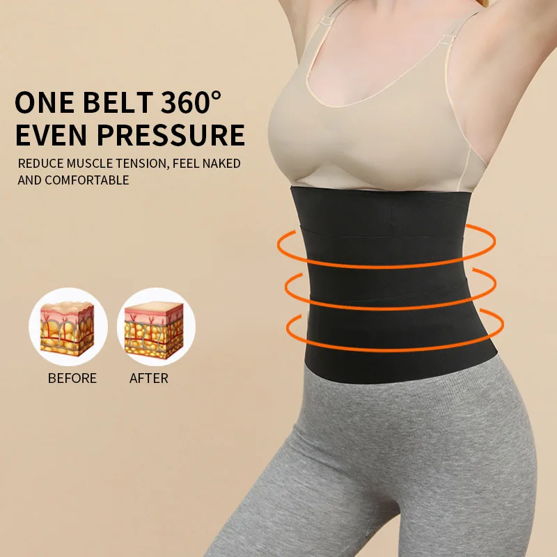 3m/4m/5m Waist Elastic Waistband Waisted Body Shaper Restraint Belt Women Tummy Control Sculpt Briefs Firm Pant Trainer Corset