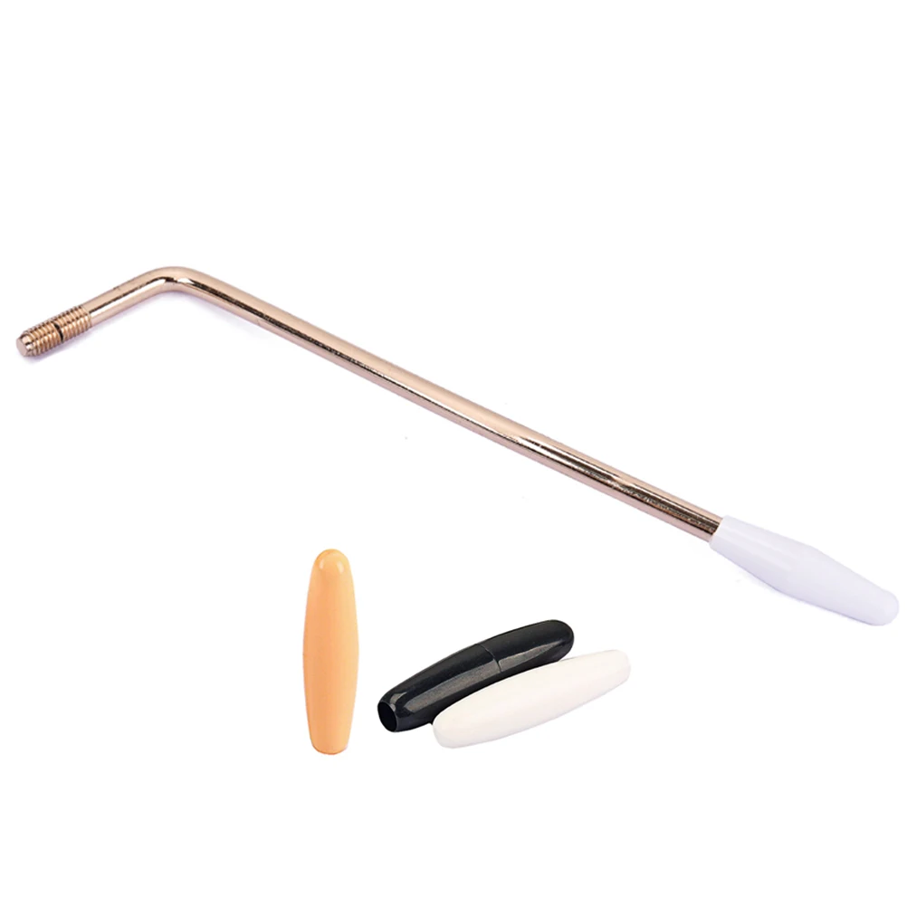 

Guitar Tremolo Arm 6mm Thread Whammy Bar Golden 3 Tips Electric Guitar Parts Replacement Durable String Tension Adjustment
