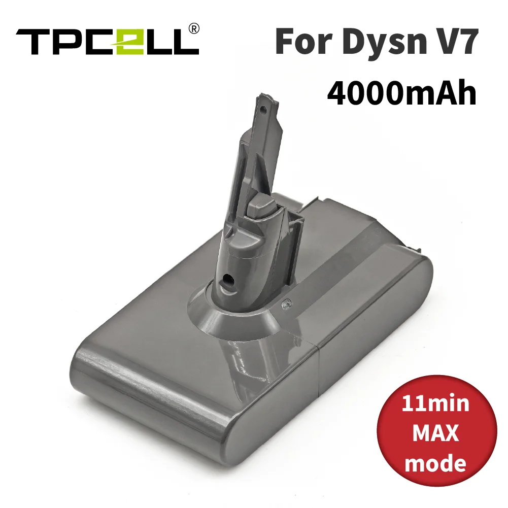 TPCELL 4AhAh For Dyson V7 Battery 21700 cell V7 Absolute Handheld Vacuum Cleaner For Dyson V7 SV11 Rechargeable Battery