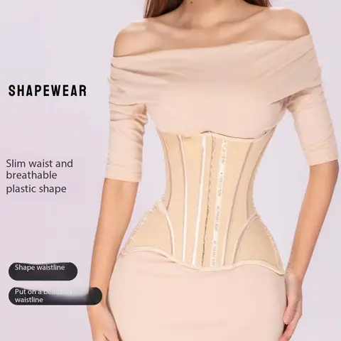 Women's Breathable Waist Trainer Corset Tummy Control Slimming Body Shaper for Waistline Shaping And Beautiful Waist Pos