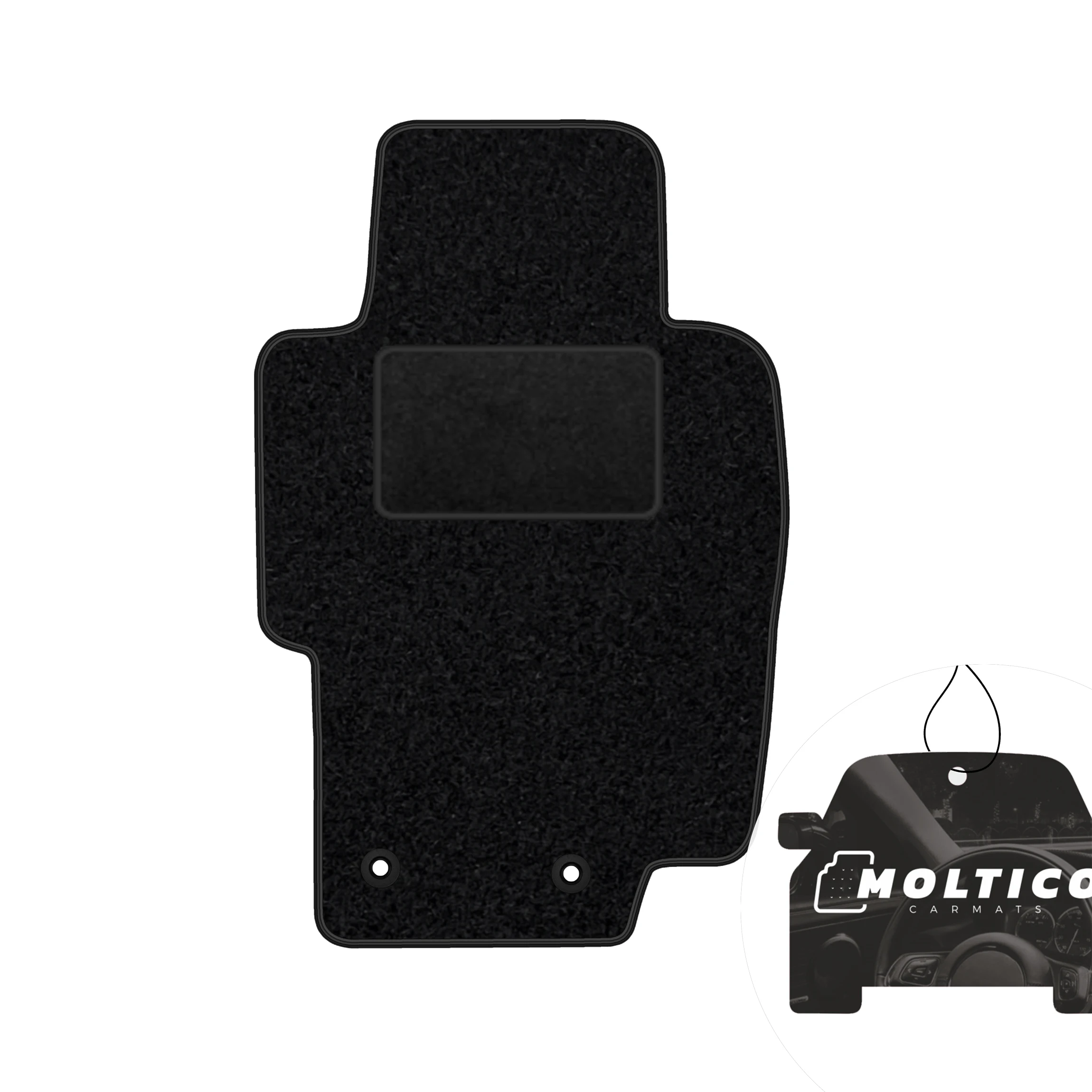 Tapis de sol en velours - Bordure noire - Compatible avec : Honda Accord VII 2003-2007