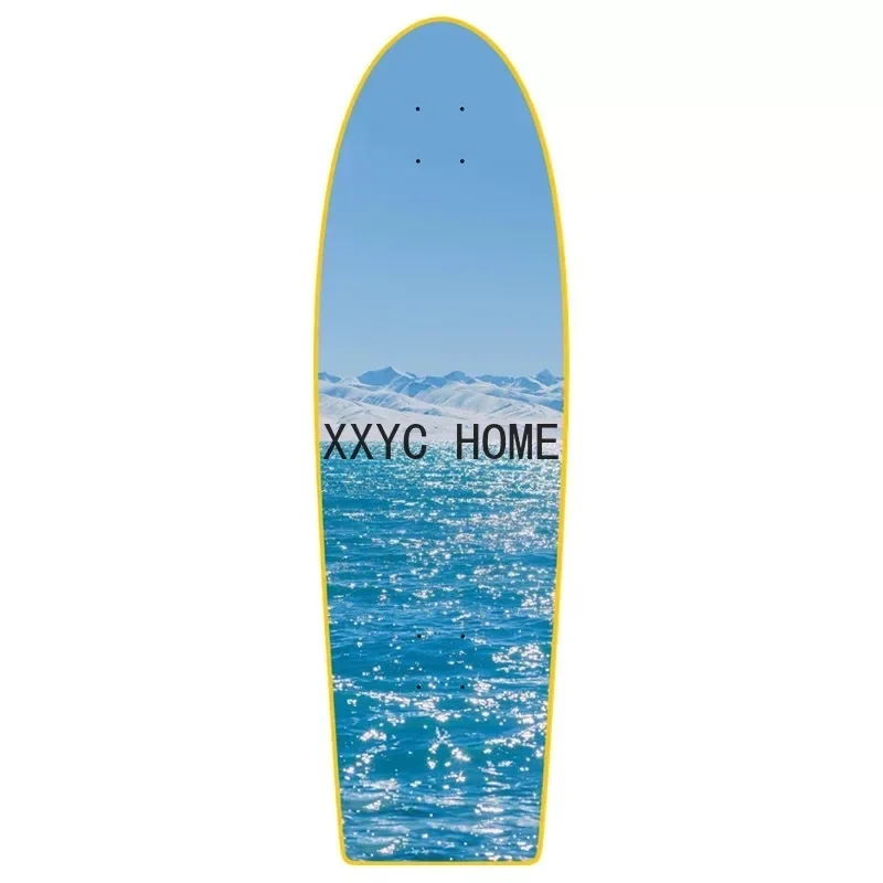 Large 34 Surf Skate Deck 7 Tier Canadian Maple Surfskate Board Quality Land Carving Cruiser Board Parts DIY Deck Supply