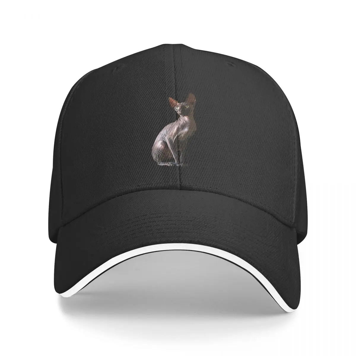 Black Sphynx Cat Baseball Cap birthday Luxury Hat Anime Men's Caps Women's