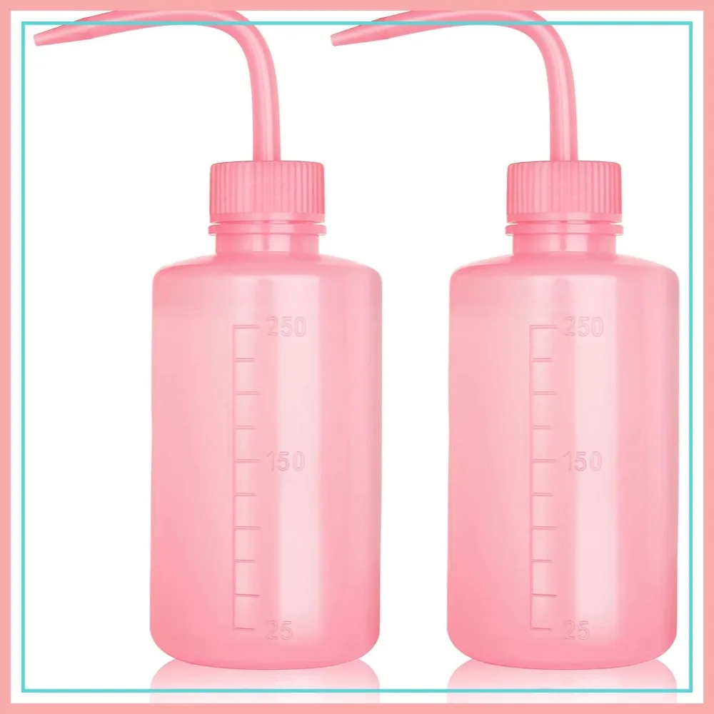 

2 Pcs 250ml Squeeze Bottle for Tattoo, Plant Watering, Hair Rinse, Salon, Craft (Pink)