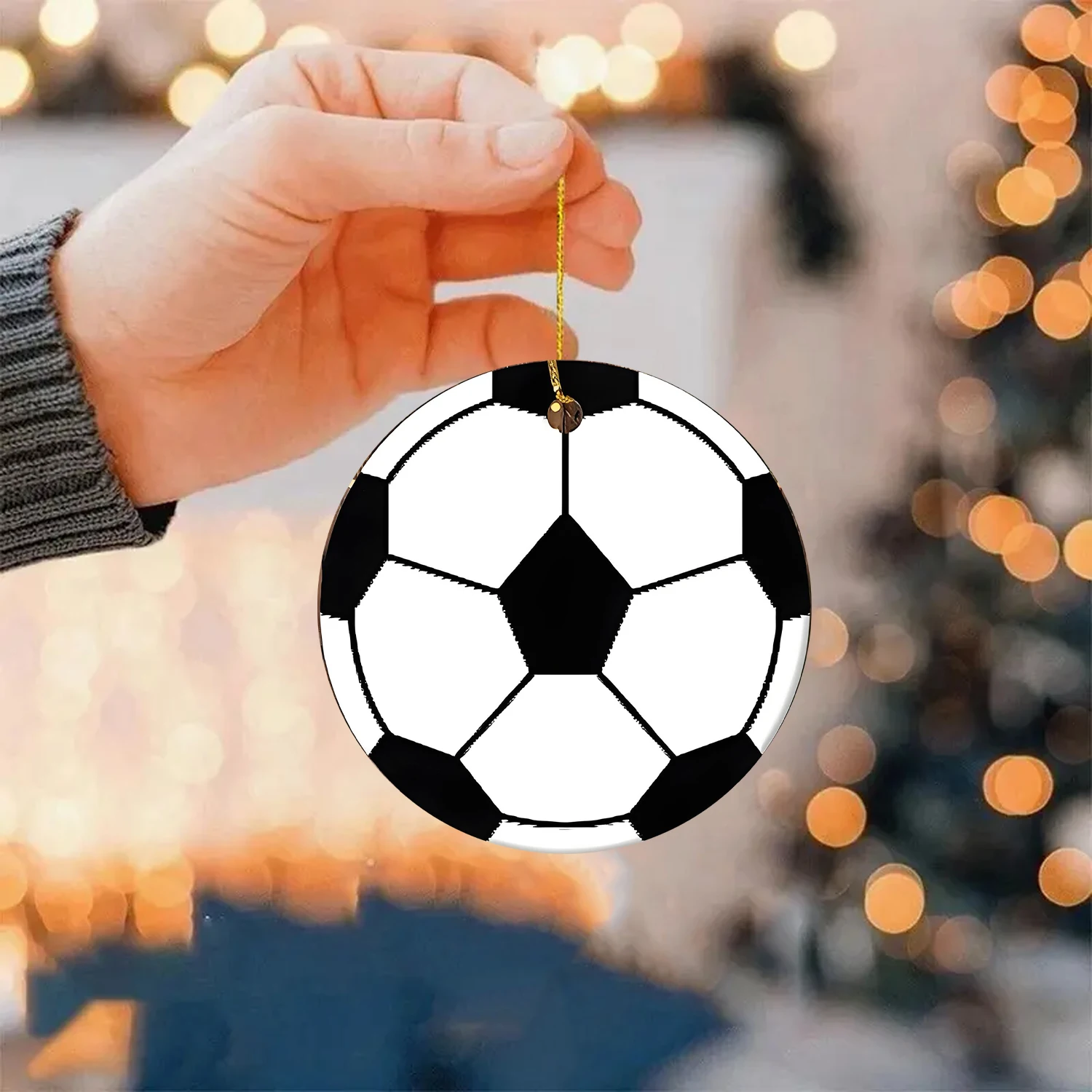 زينة معلقة لموضوع عيد الميلاد جونغ، مشهد شجرة عيد الميلاد في الهواء الطلق، زينة المشهد