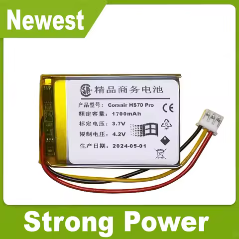 YDLBAT 1700mAh Wireless Headphone Battery for Corsair HS65 HS70 SE HS75 XB HS70 Pro HS80