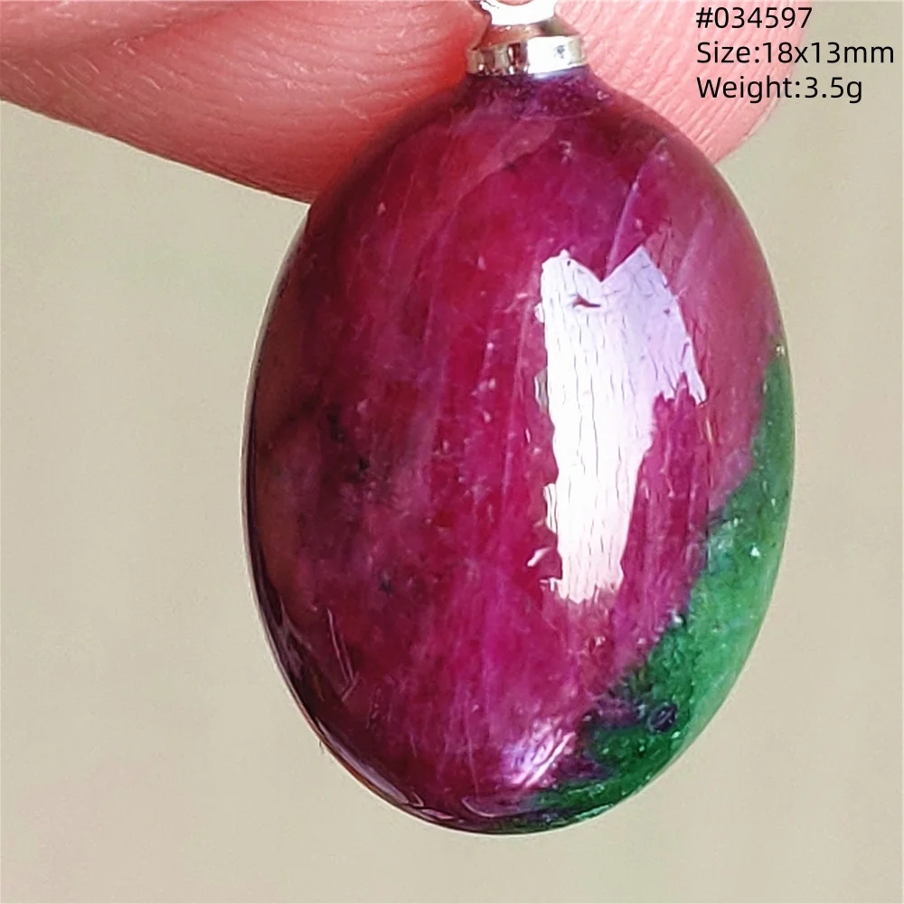 Natural Red Ruby Oval Pendant Necklace Beads Barrel Ruby Pendant Rare Stone Women Jewelry AAAAAA