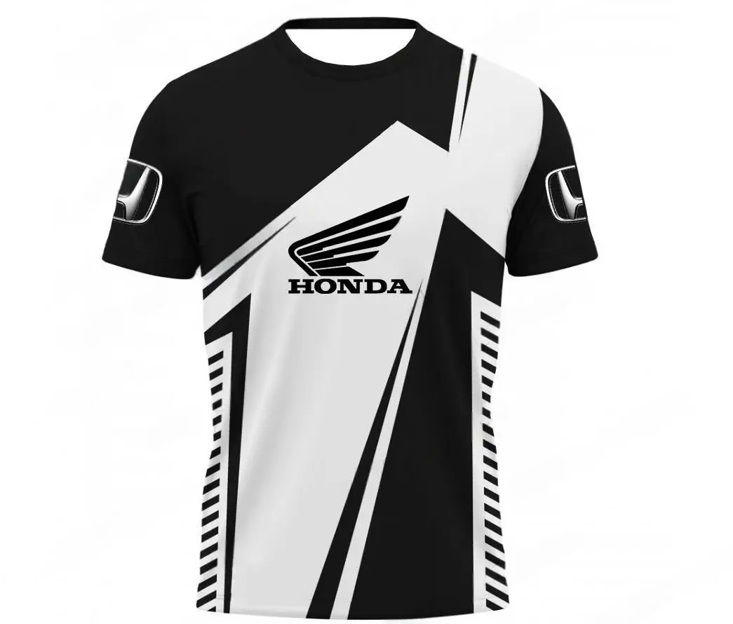 Camiseta de manga larga de secado rápido para deportes extremos al aire libre, motocicletas del equipo Honda para hombre