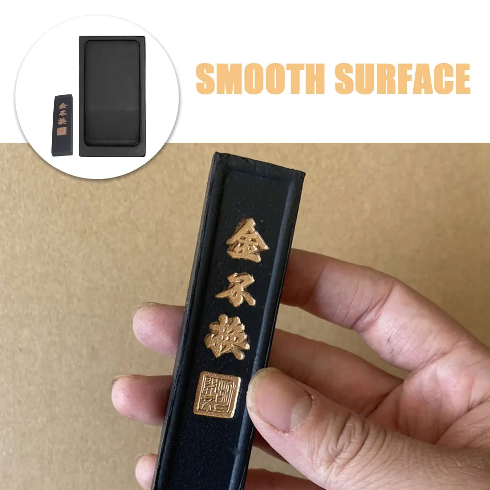 

1 set Chinese Inkslab Set With Ink Stick Exquisite Compact Design For Calligraphy Writing Drawing Painting Grinding Smooth
