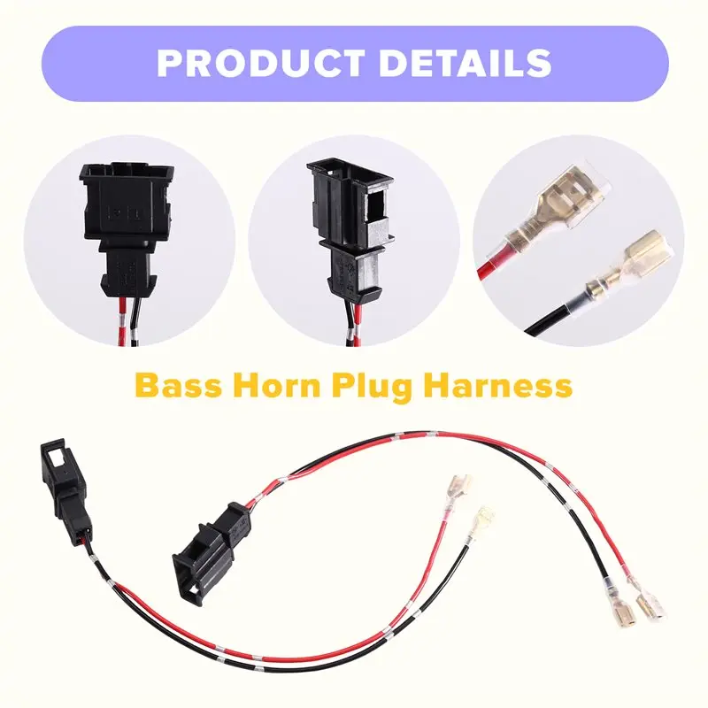 Car Audio For VW Skoda MG Compatible 5Pcs Speaker Adapter Wire Harness Lossless Horn Cable For Car Sub Woofer Bass Horn Plug - view 3