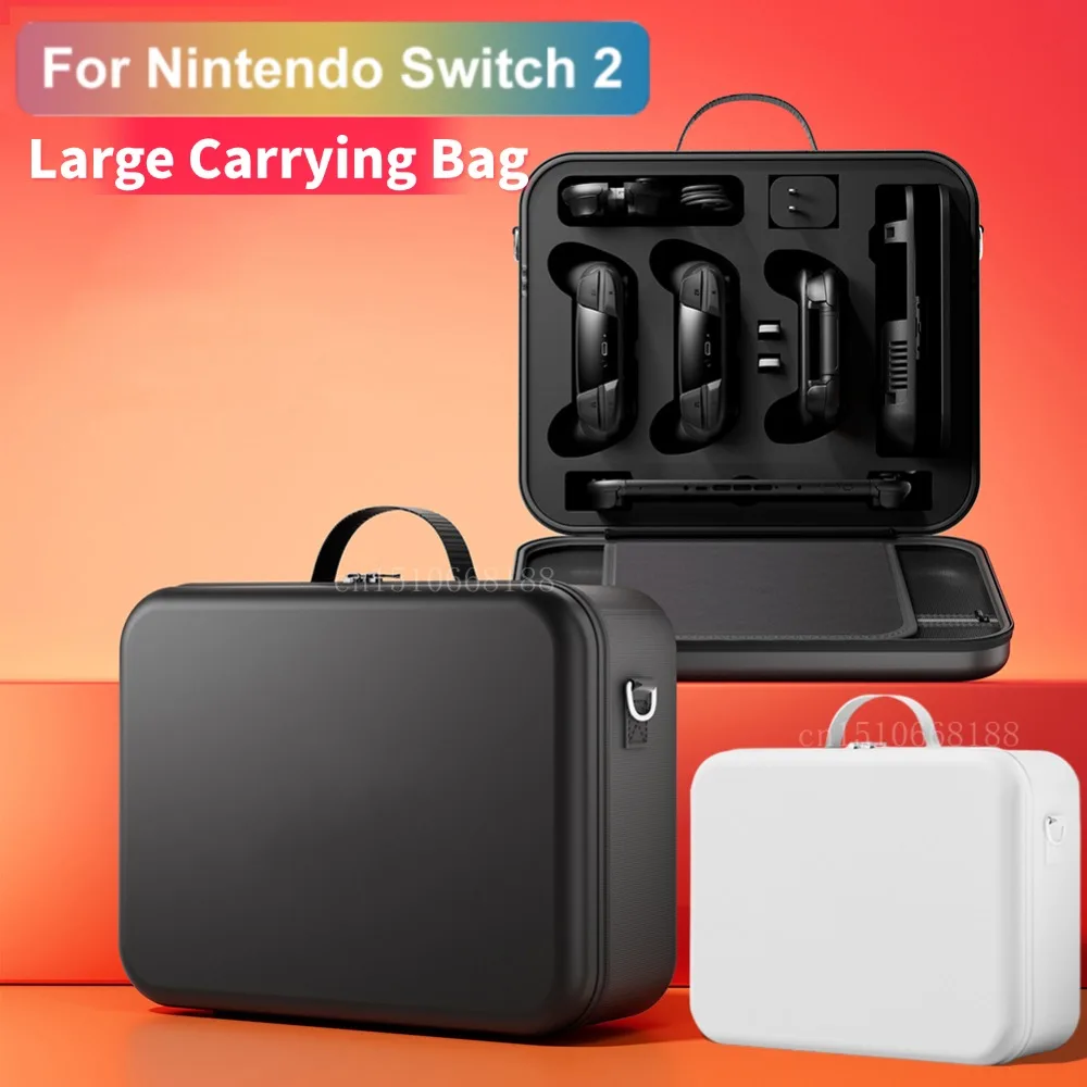 

For Switch 2 Portable Hand Storage Bag Large Capacity EVA Carry Case Protective Shell for Switch 2 Accessories