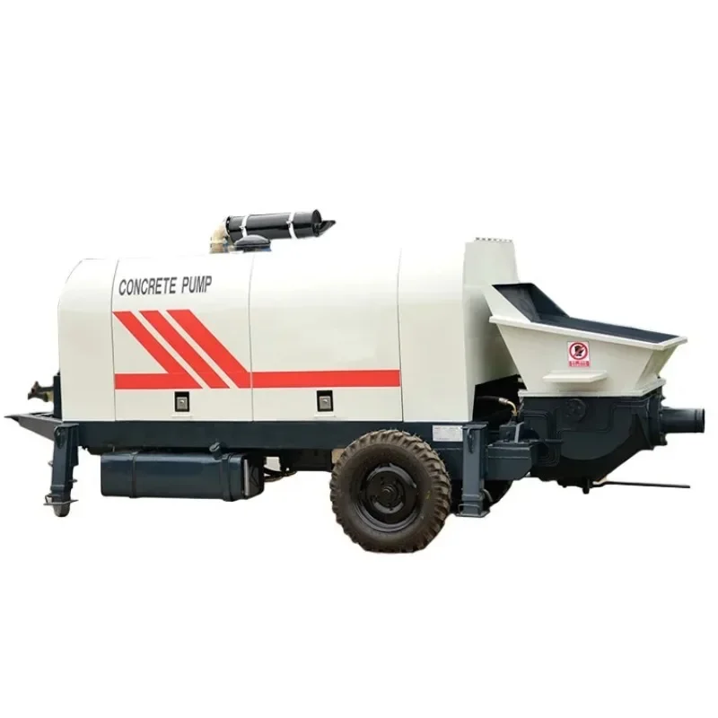 Mini Trailer Beton Pump 60m3/h Concrete Output with Competitive Price Concrete Pump Manufacturer