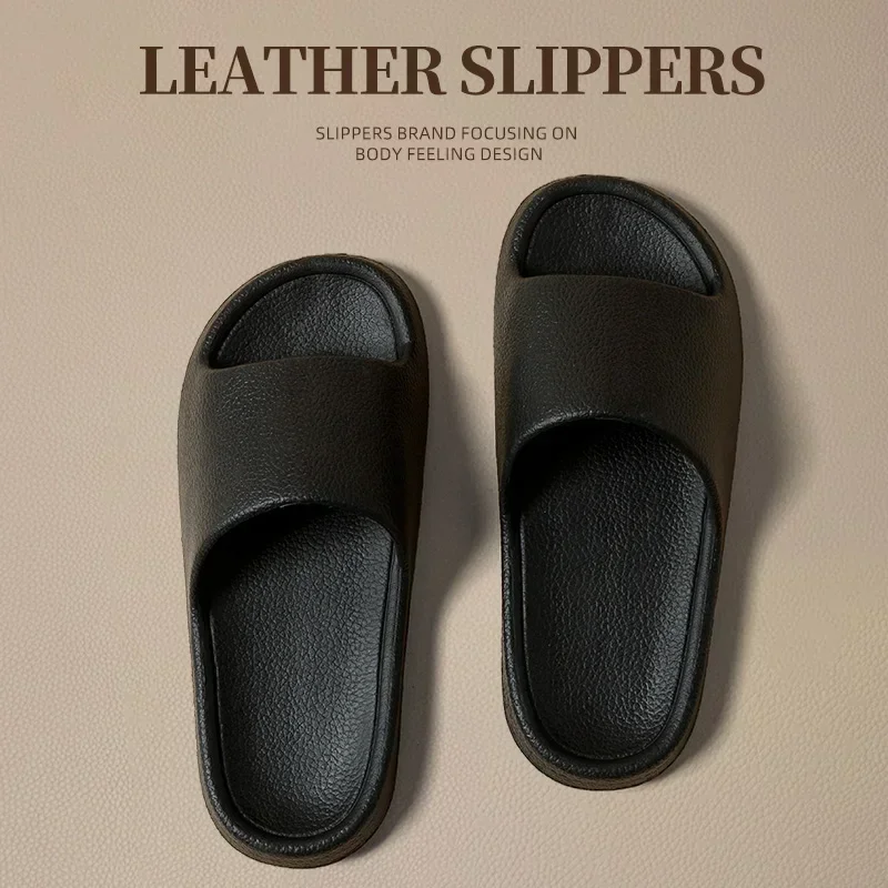 Fashion New Men's and Women's Slippers Soft Sole Comfortable Non-slip Flip-Flops EVA Bathroom Sandals Outdoor Couple Shoes