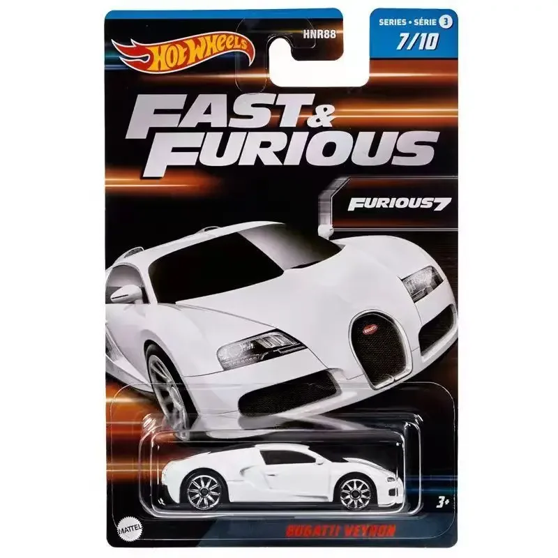 Genuine Hot Wheels Car Fast & Furious Children Toys for Boys 1/64 Diecast Voiture Dodge Charger Bugatti Veyron Mazda RX-6 Gift