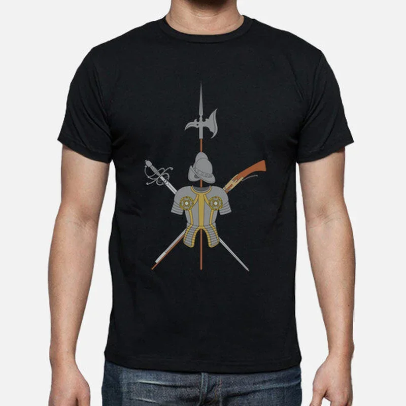 Tercios De Flandes Armadura Tercios Men T-Shirt Short Sleeve Casual 100% Cotton O-Neck Summer Shirt