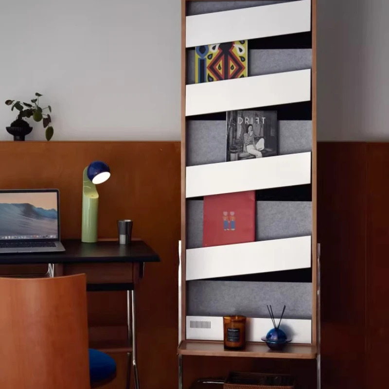 

Gallery frame Bauhaus mobile book shelf full-length mirror medieval display magazine rack