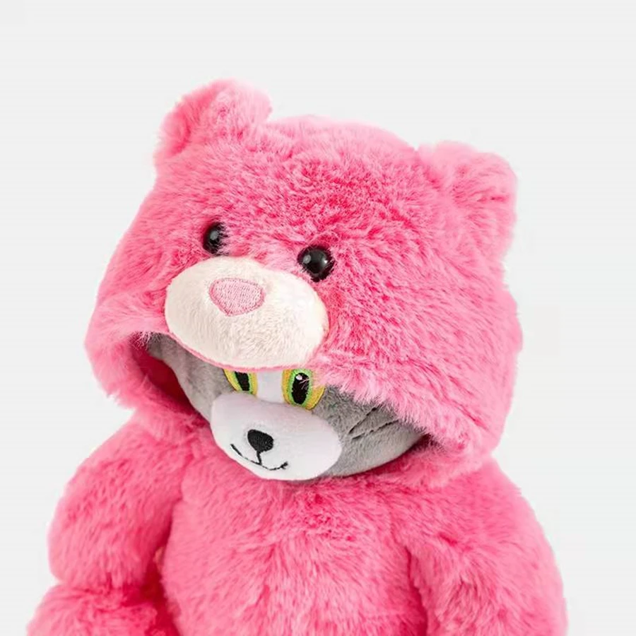 Original Tom and Jerry Stuffed Toy Cosplay Bear Clothes Cartoon Movie Cat Mouse Plushies Stuffed Animals Doll Toys Gift